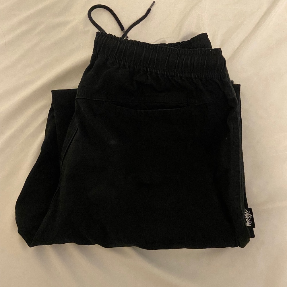 Stüssy Black Drawstring Pants
